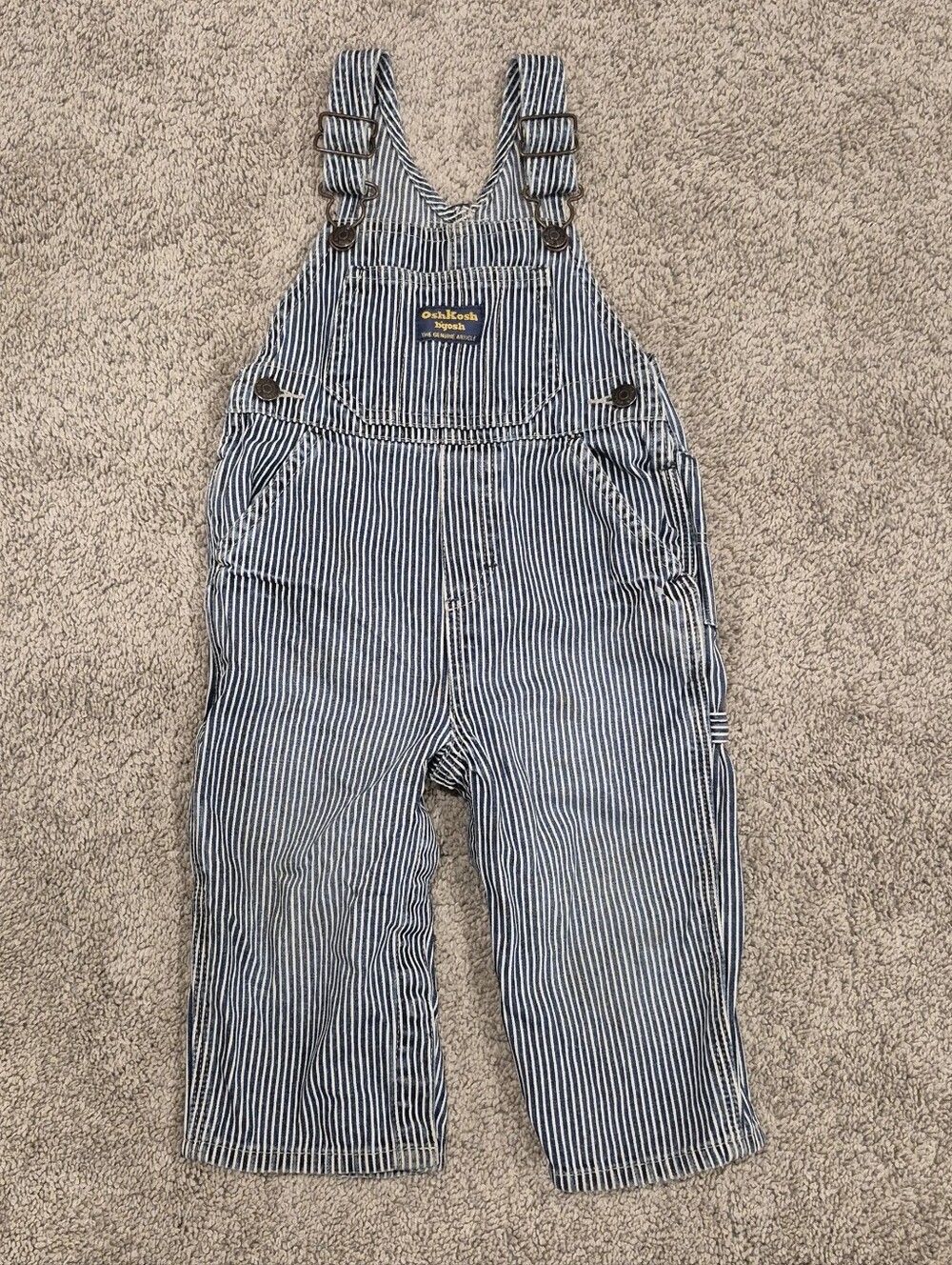 Vintage OSHKOSH B'GOSH Hickory Stripe Overalls